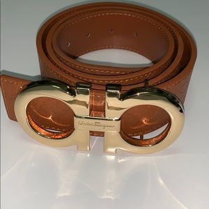Brown/Gold Ferragamo belt